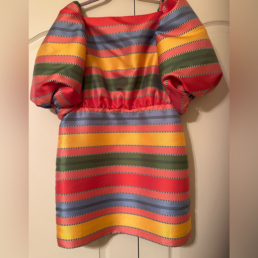 Antonio Melani striped jacquard dress